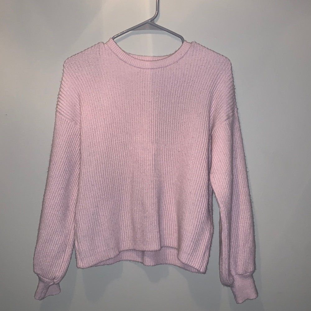This pink sweater is incredibly soft and will keep you feeling so cozy:)